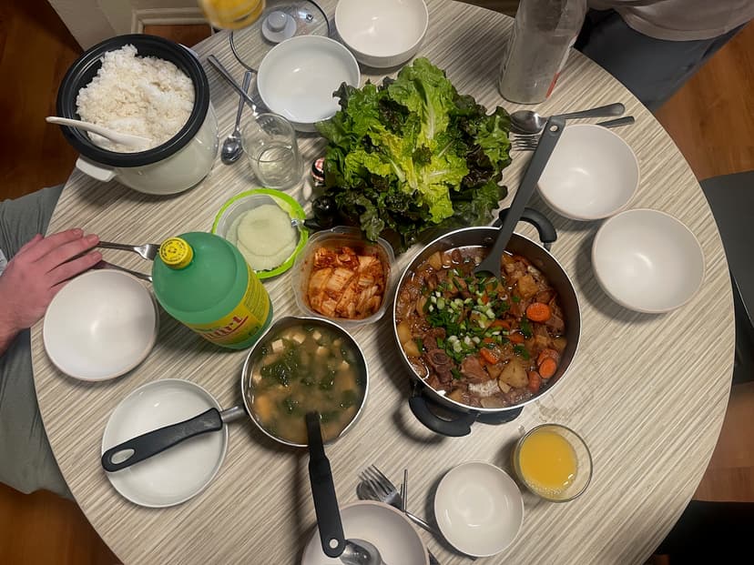 Home-cooked meal